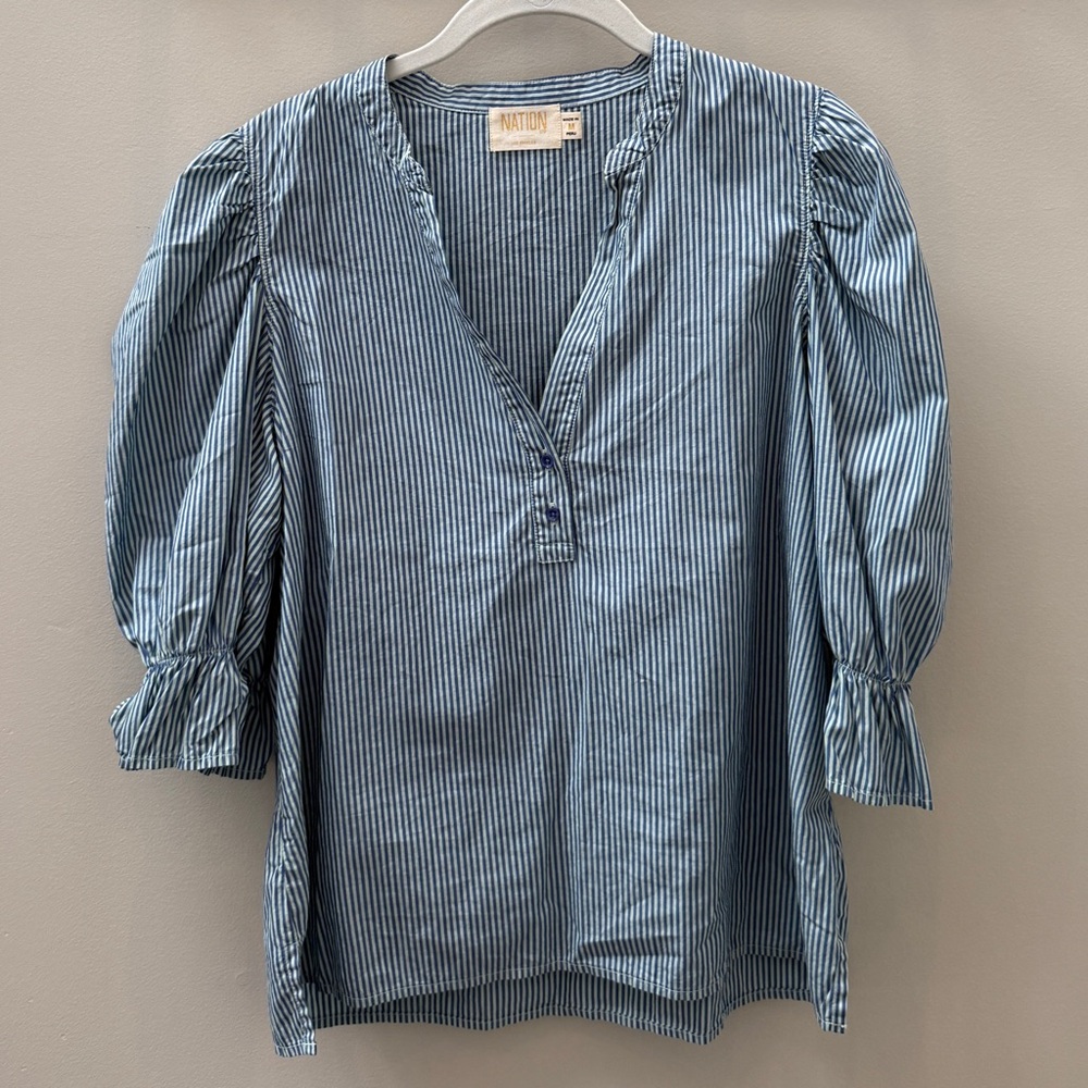 Nation LTD Puff Sleeve Blouse